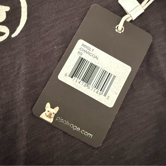 P.J. Salvage Womens I Have A Date with my dog Pajama Sleep T-shirt Grey Size XS - Picture 11 of 13